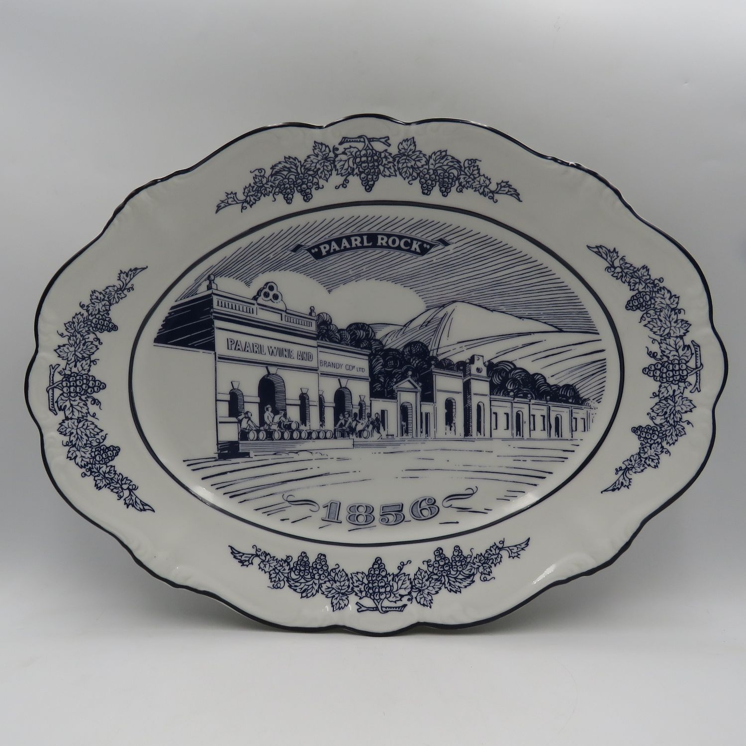 Vintage Paarl Rock Brandy porcelain platter