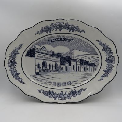 Vintage Paarl Rock Brandy porcelain platter