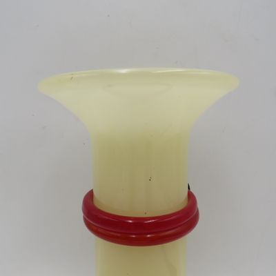 Vintage Kosta Boda Gobi glass designer flower vase - Height 26cm