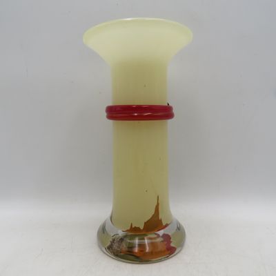 Vintage Kosta Boda Gobi glass designer flower vase - Height 26cm