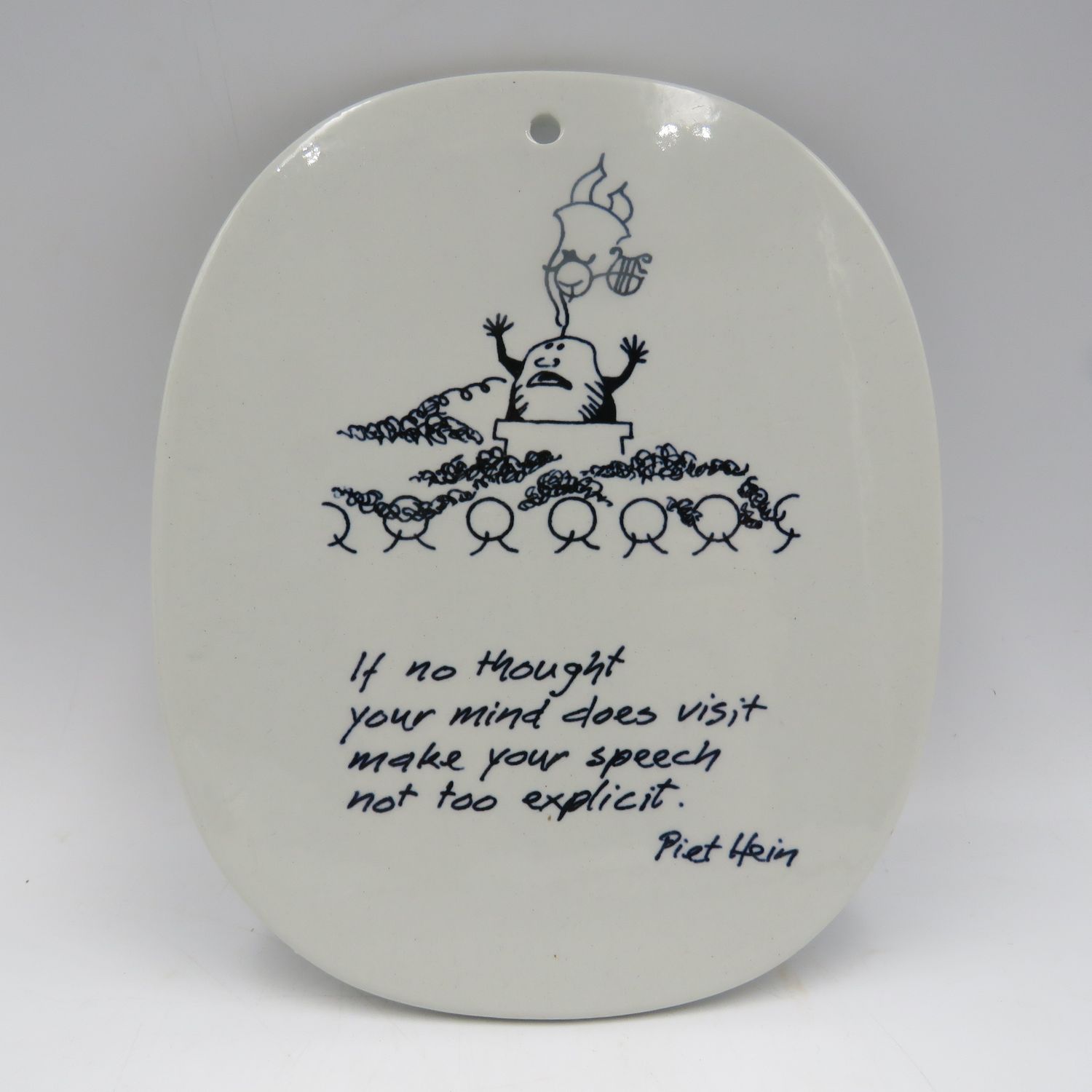 Royal Copenhagen Piet Hein Life Lessons porcelain wall plate