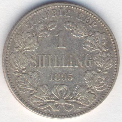1895 ZAR Kruger shilling a VF - as per photo