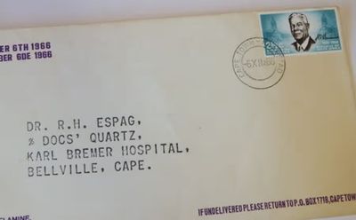 HF Verwoerd 6/12/1966 first day cover - Scarce