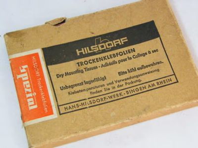 Vintaeg Hilsdorf dry mounting tissues in original box - still sealed - as per photo