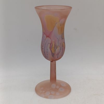 Pair of Israeli Reuven glass vases