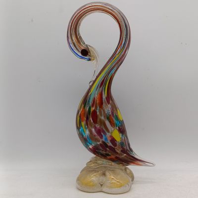 Vintage Murano glass swan figurine