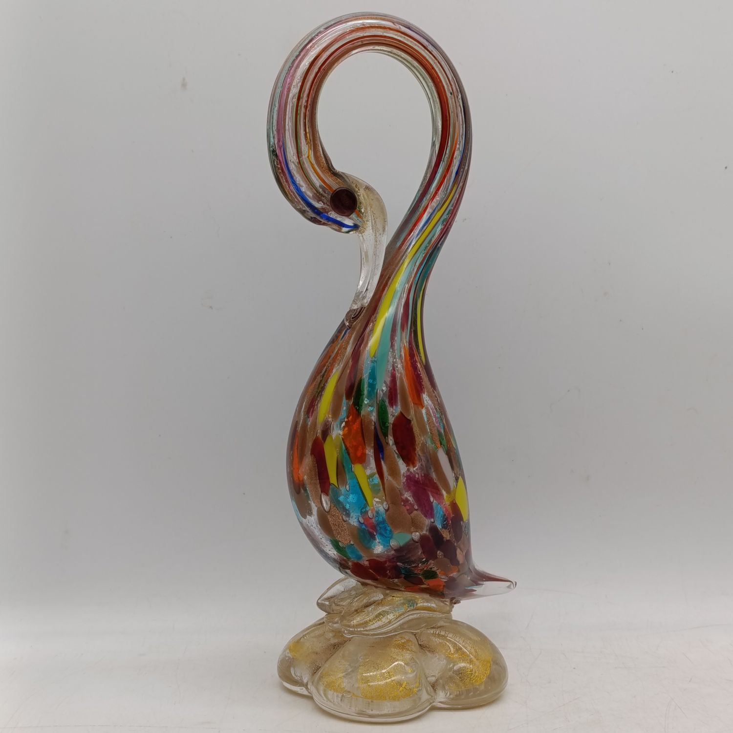 Vintage Murano glass swan figurine