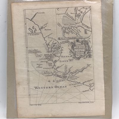 18th Century map of Sierra Leone, West Africa