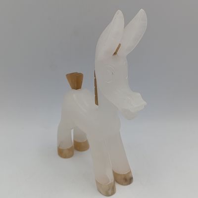 Vintage Italian hand carved Marble donkey