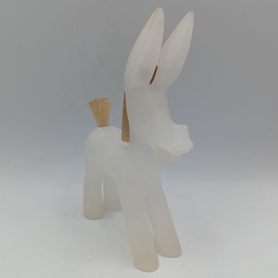 Vintage Italian hand carved Marble donkey
