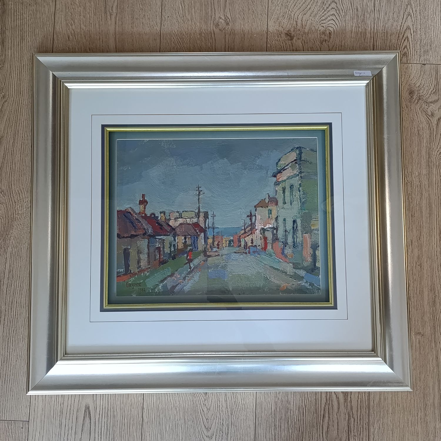 Original Gregoire Boonzaaier 1982 oil painting with glass in frame