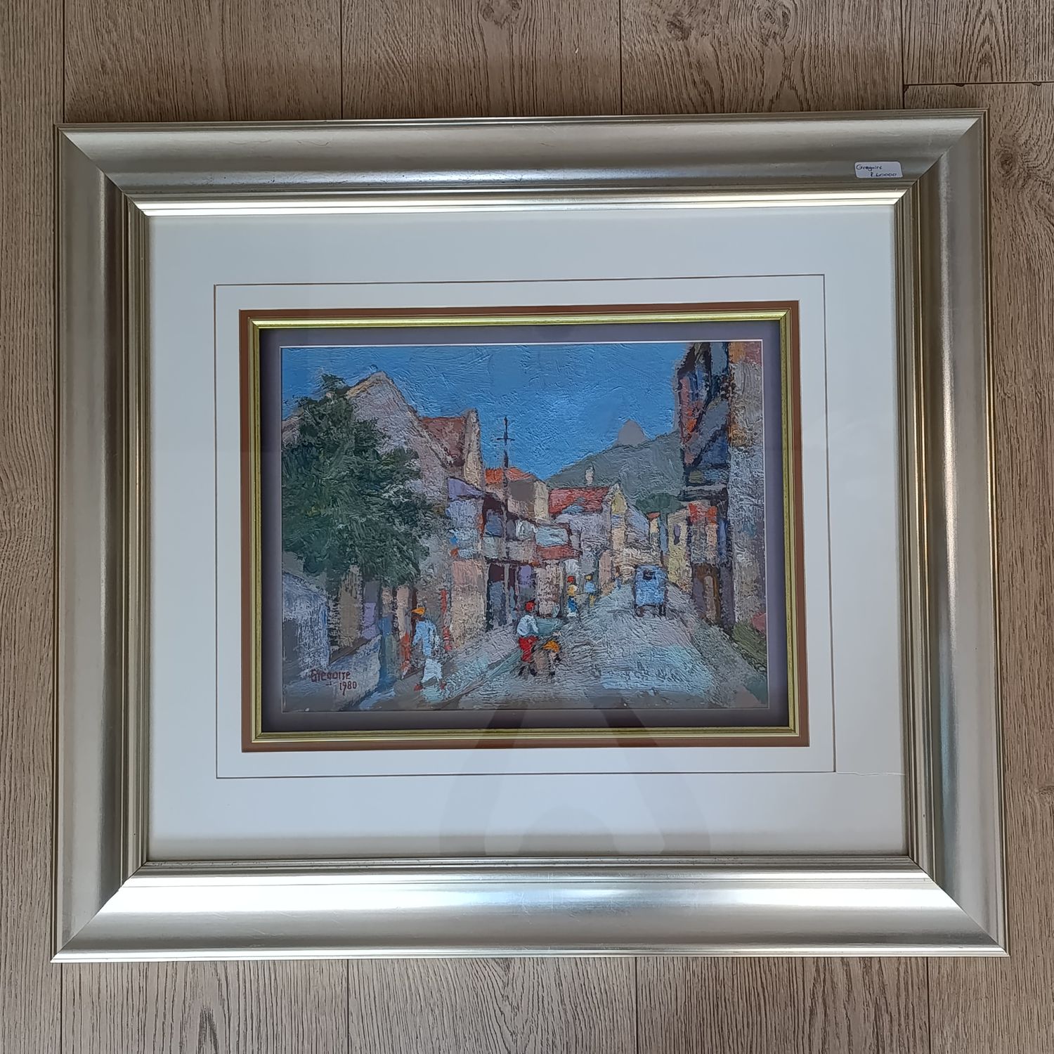 Original Gregoire Boonzaaier 1980 District six oil painting with glass in frame