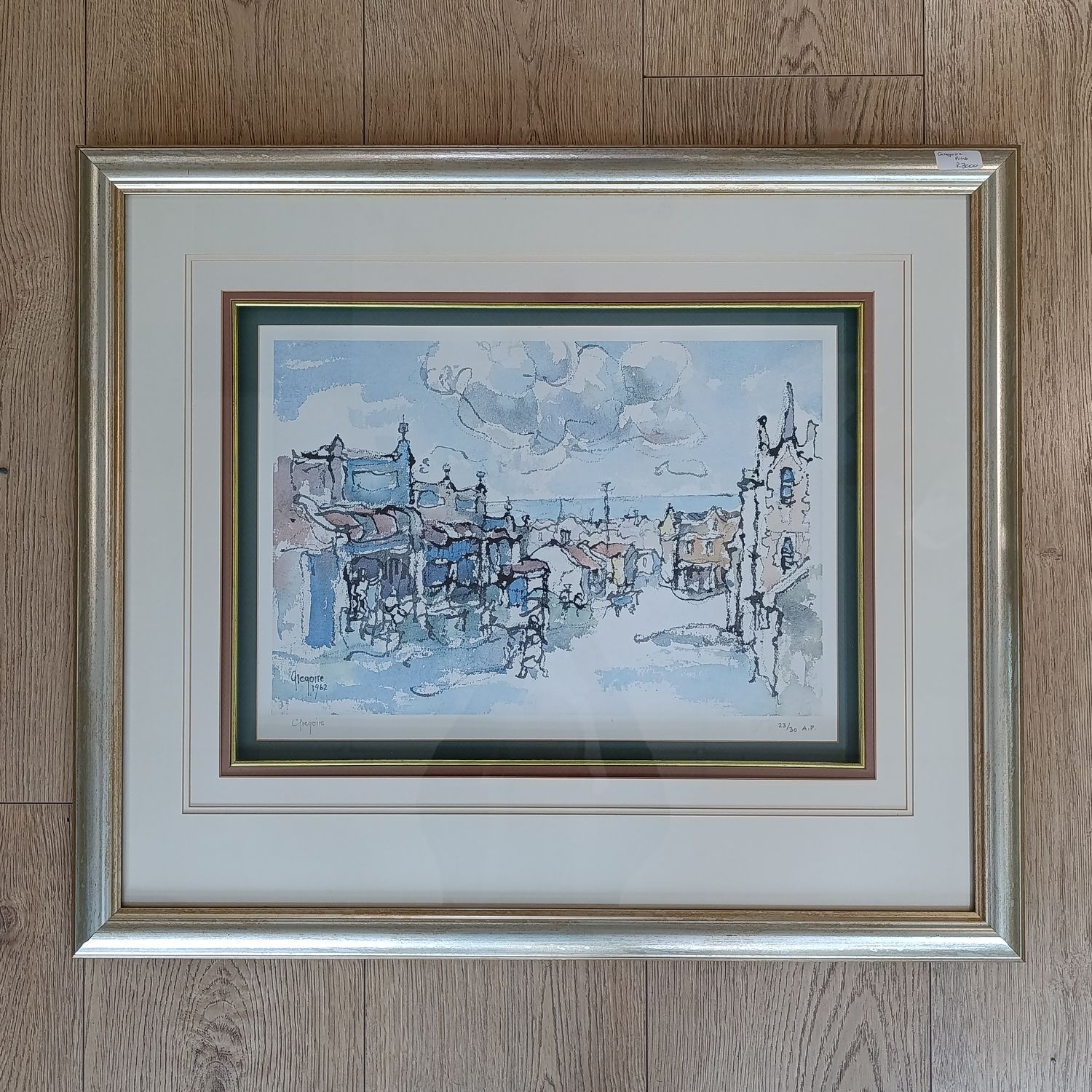 Gregoire Boonzaaier 1962 Artist signed and numbered print in frame with glass