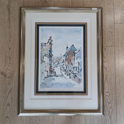 Gregoire Boonzaaier 1980 Artist signed and numbered print in frame with glass
