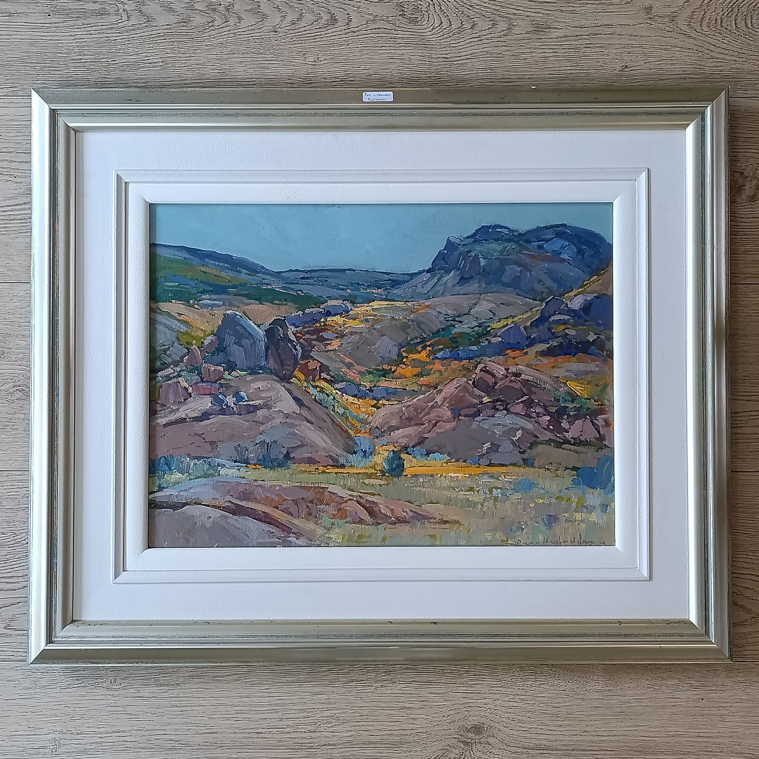 Piet van Heerden landscape oil painting in frame
