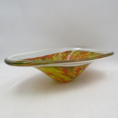 Vintage Handmade Murano glass speckled bowl