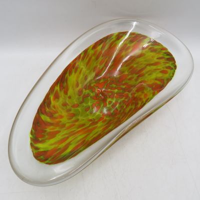 Vintage Handmade Murano glass speckled bowl