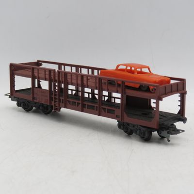Lima FS Italia railways car transporter with one plastic car - HO Scale