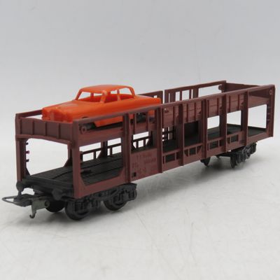 Lima FS Italia railways car transporter with one plastic car - HO Scale
