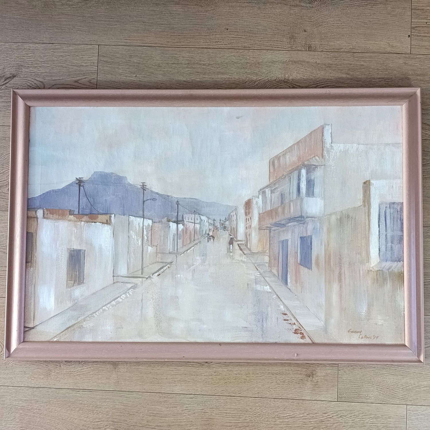 Gavin Collins District six oil painting in frame