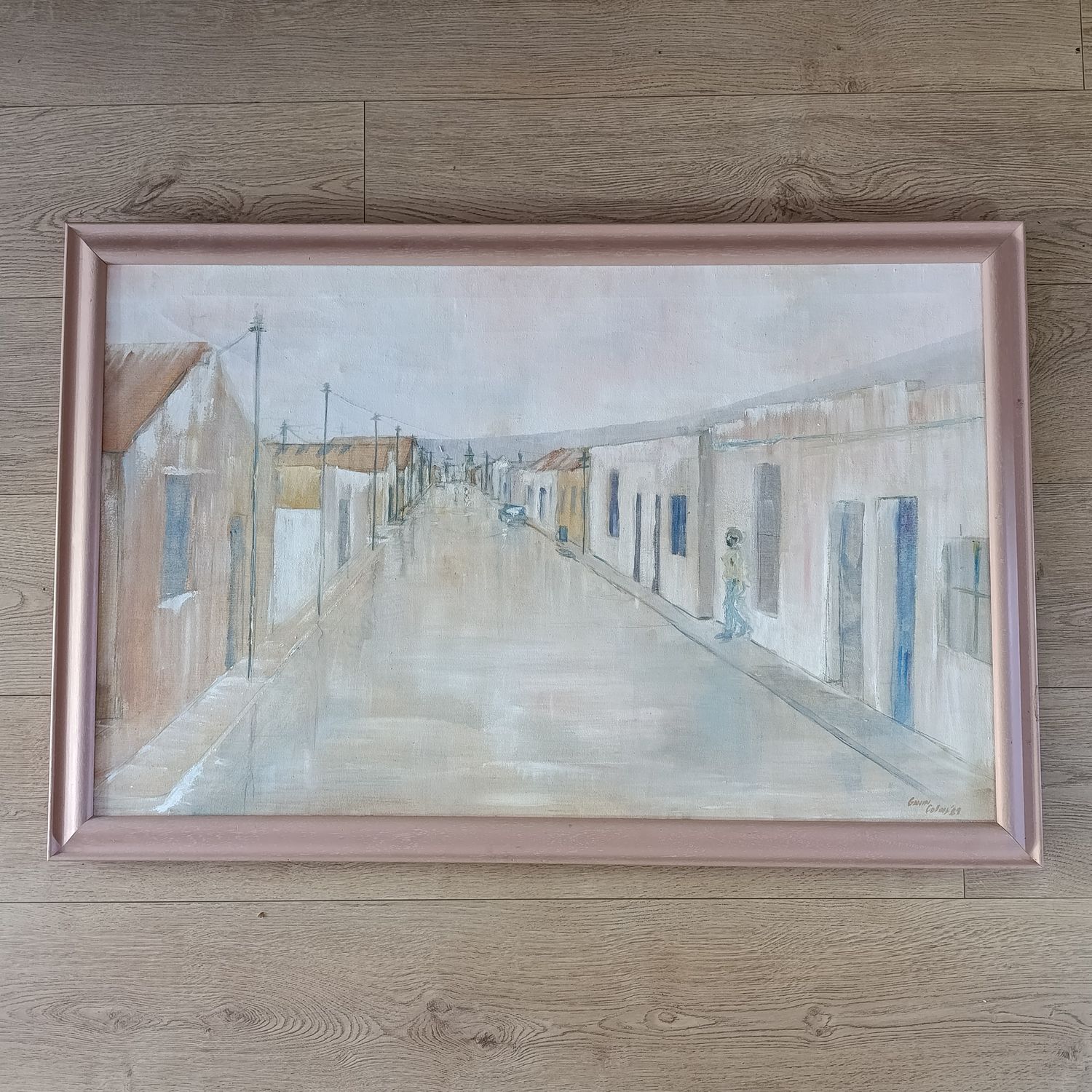 ​Gavin Collins District six oil painting in frame