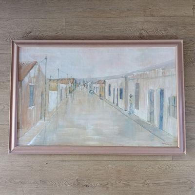 ​Gavin Collins District six oil painting in frame