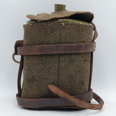 WW2 SA Army metal water bottle in pouch