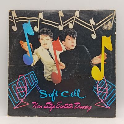Soft Cell Non Stop Ecostatic dancing LP Vinyl record - STAR 3000 Vertigo - VG Overall