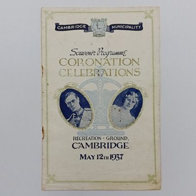 1937 Cambridge Coronation Celebrations Souvenir programme