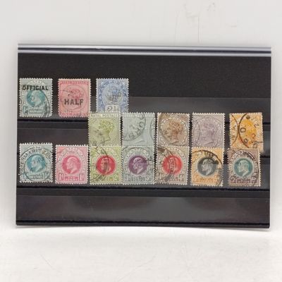 Lot of 15 Natal stamps including high catalogue value SACC 94