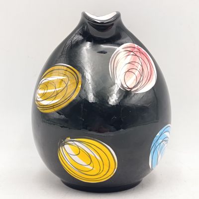 Vintage handpainted Carneval porcelain vase marked Dek.19