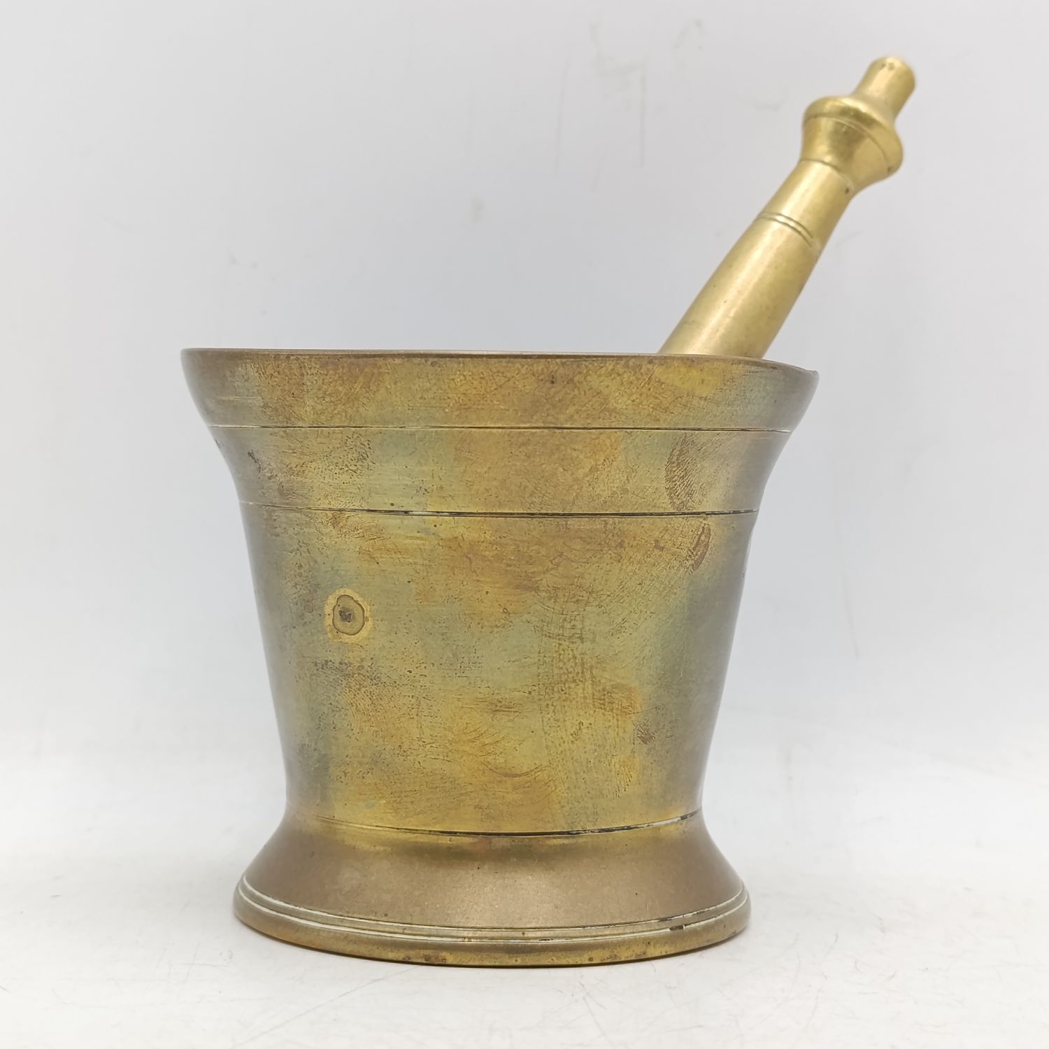 Vintage brass mortar and pestle
