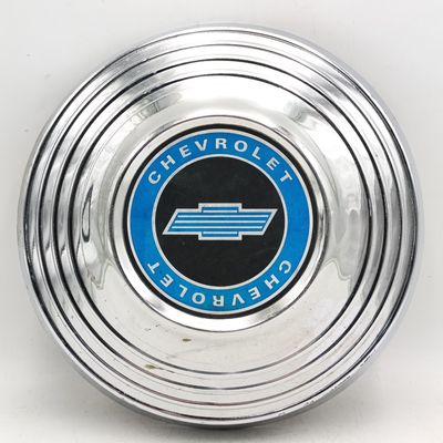 Vintage Chevrolet metal wheel hub cap - Circa 1960