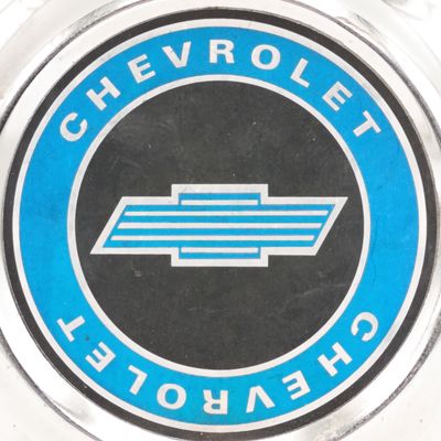 Vintage Chevrolet metal wheel hub cap - Circa 1960