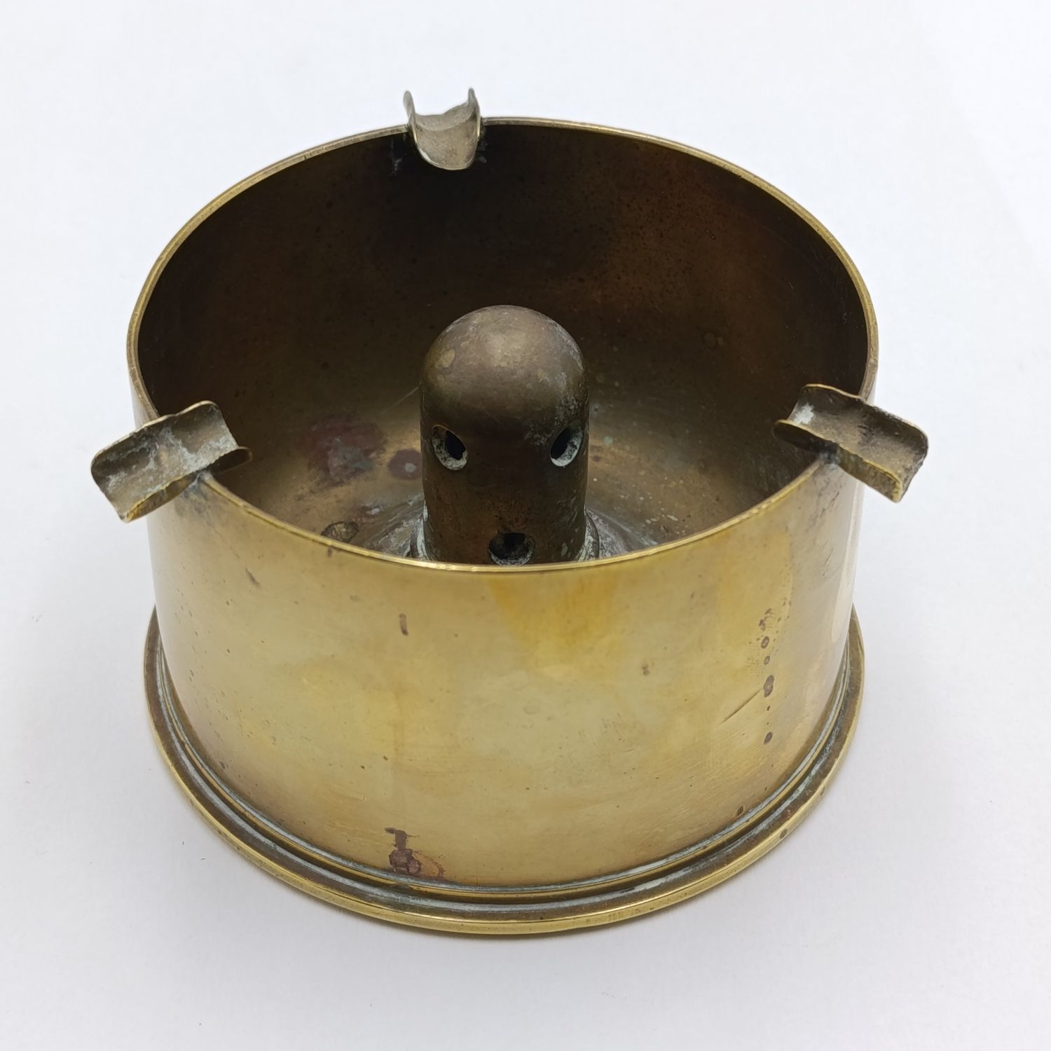 Vintage Rhodesian 25 pounder cannon shell made into ashtray