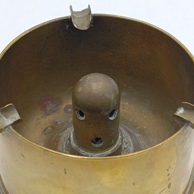 Vintage Rhodesian 25 pounder cannon shell made into ashtray