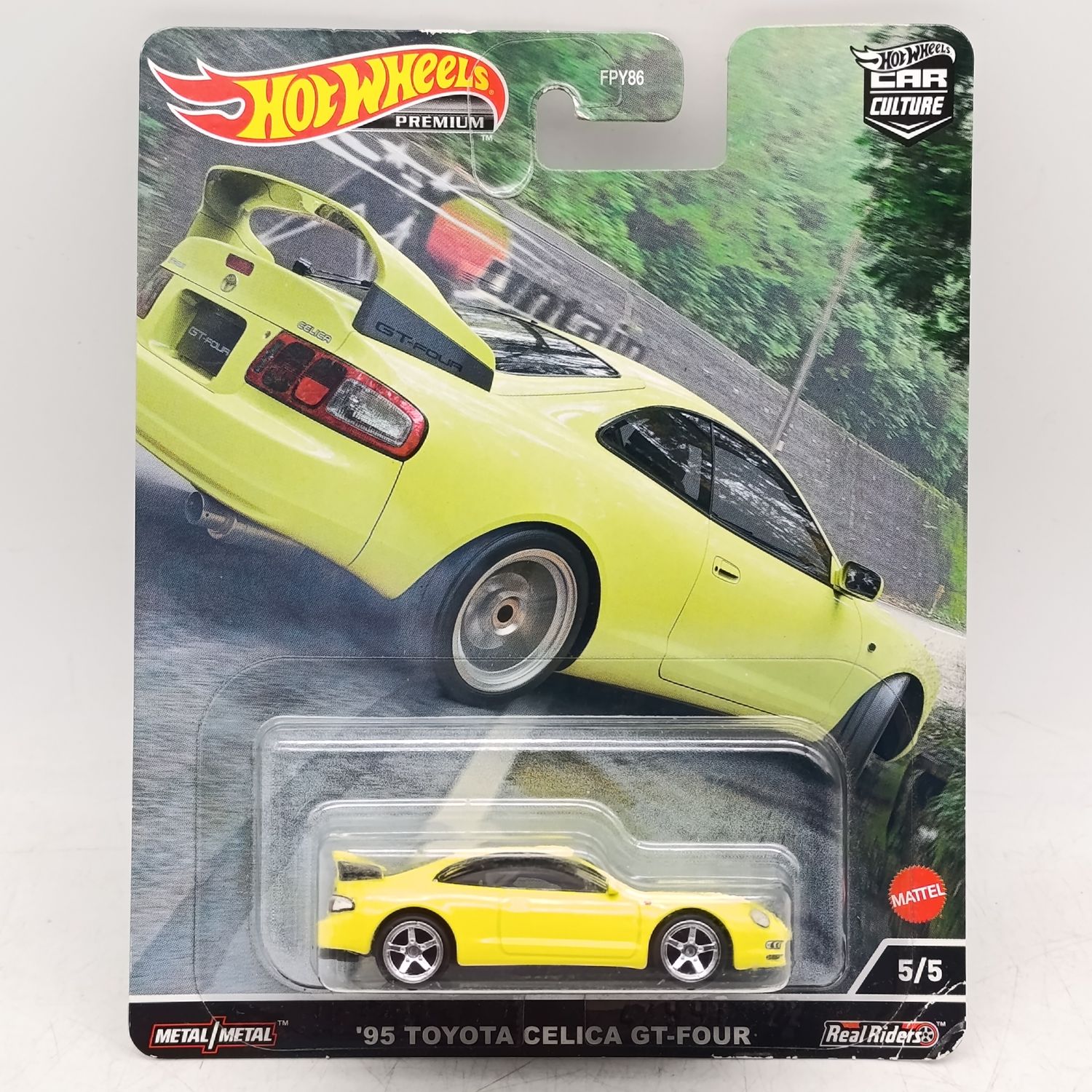 Hot Wheels Premium Real Riders 1995 Toyota Celica GT-Four toy car - sealed