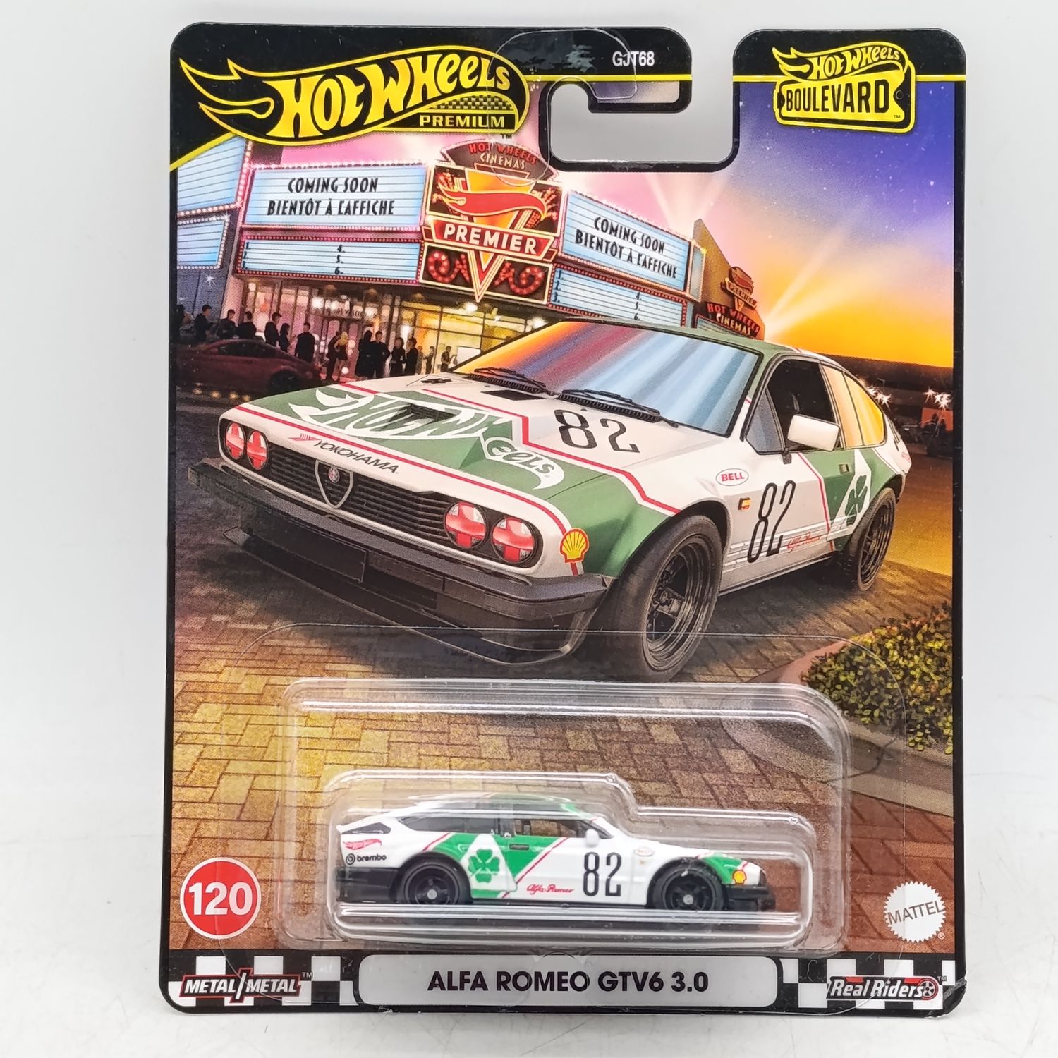 Hot Wheels Premium Real Riders Alfa Romeo GTV6 3.0 toy car - sealed
