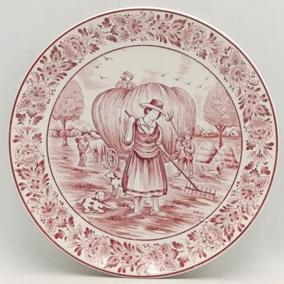 Vintage Royal Crown Delft Holland porcelain plate