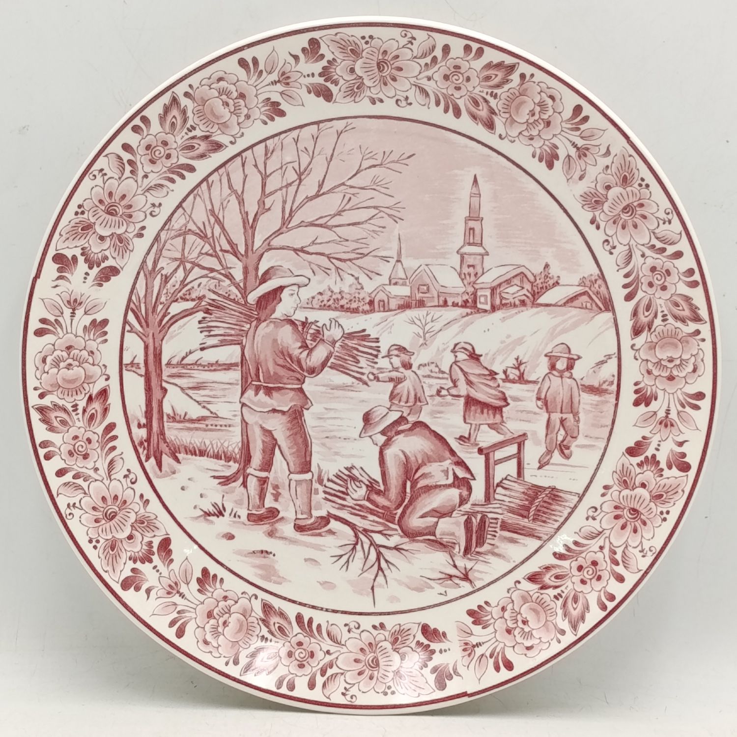 Vintage Royal Crown Delft Holland porcelain plate