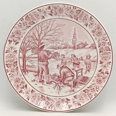 Vintage Royal Crown Delft Holland porcelain plate