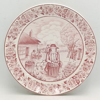 Vintage Royal Crown Delft Holland porcelain plate