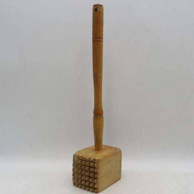 Lot of 4 vintage wooden primitive kitchen tools