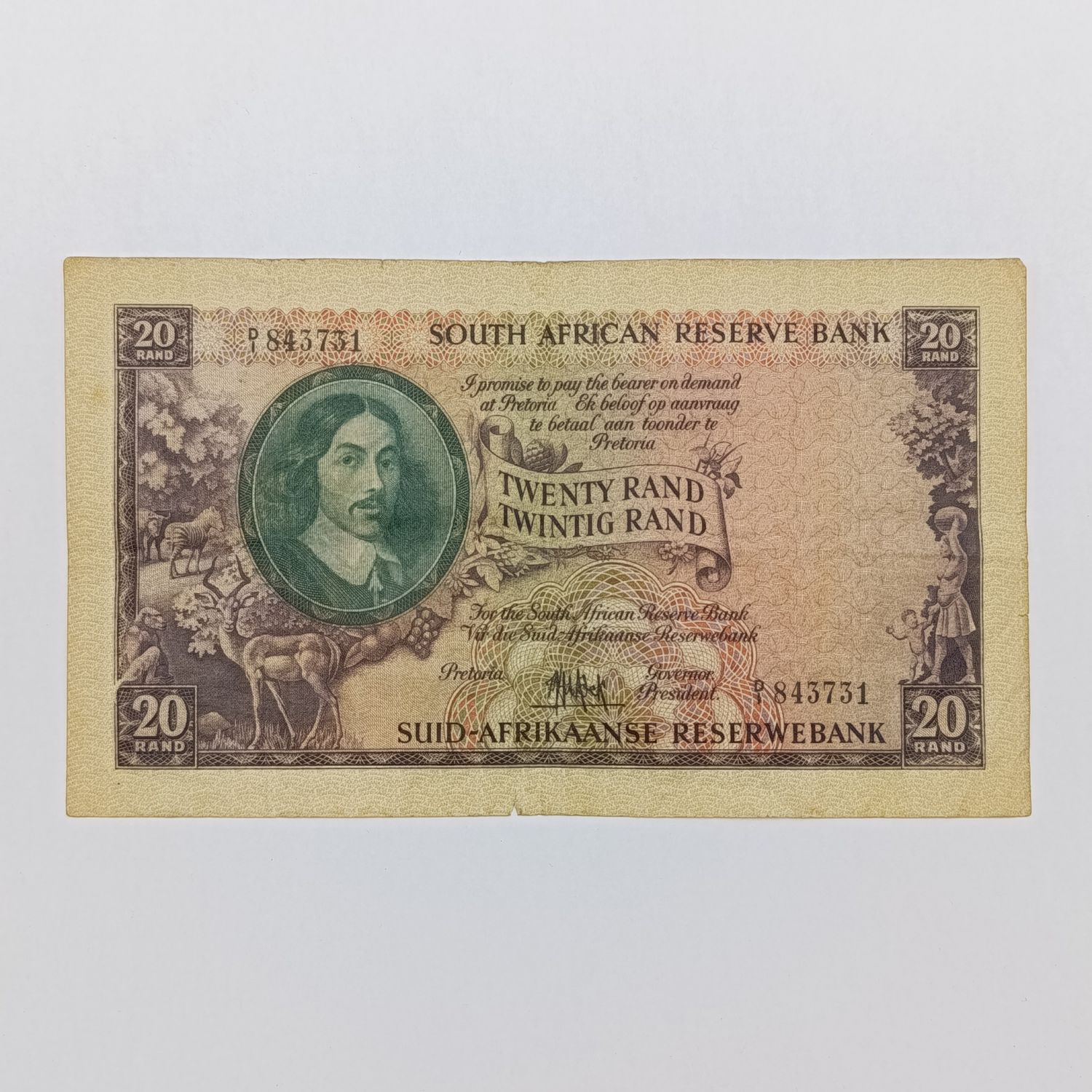 MH de Kock 1961 only issue R20 banknote