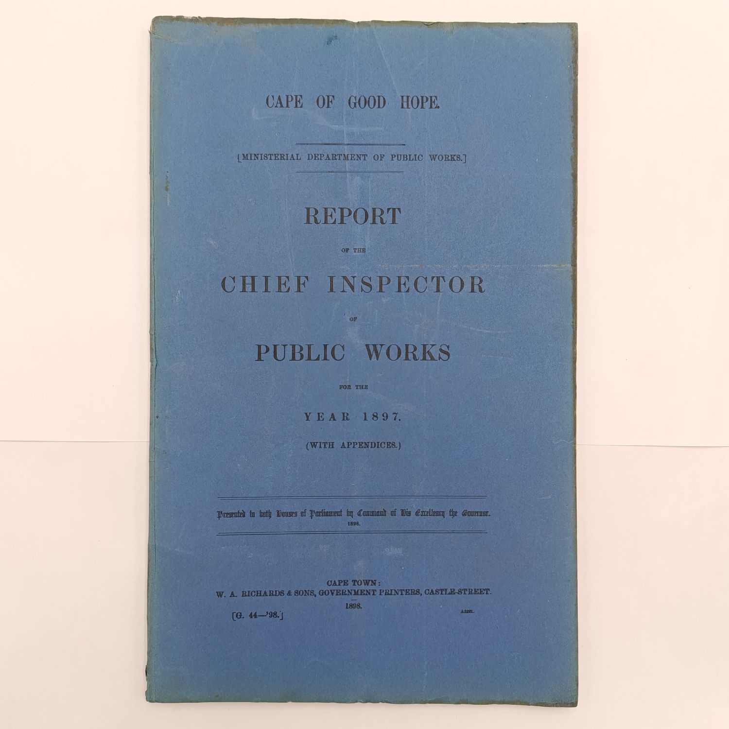 Cape of Good Hope report - chief inspector of public works 1897