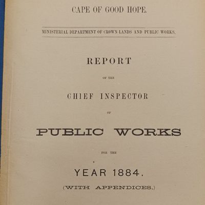 Cape of Good Hope report 1884 Report of the chief inspector