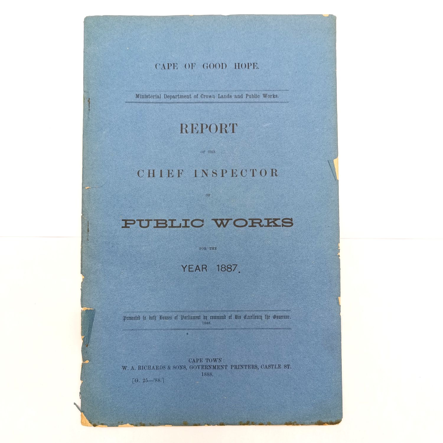 Cape of Good hope report 1887 Report of the chief inspector