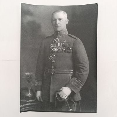 Original signature of Air Vice marshall Sir Charles Laverock Lambe KCB,CMG,DSO - Foundational commander in the Royal Air Force in 1918 - also officer in the Royal Navy