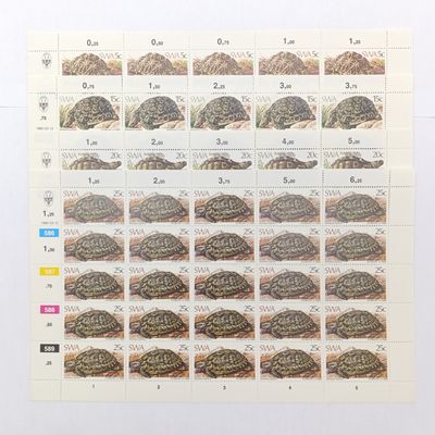 South West Africa Tortoises SACC 399-402 Set of mint full sheets