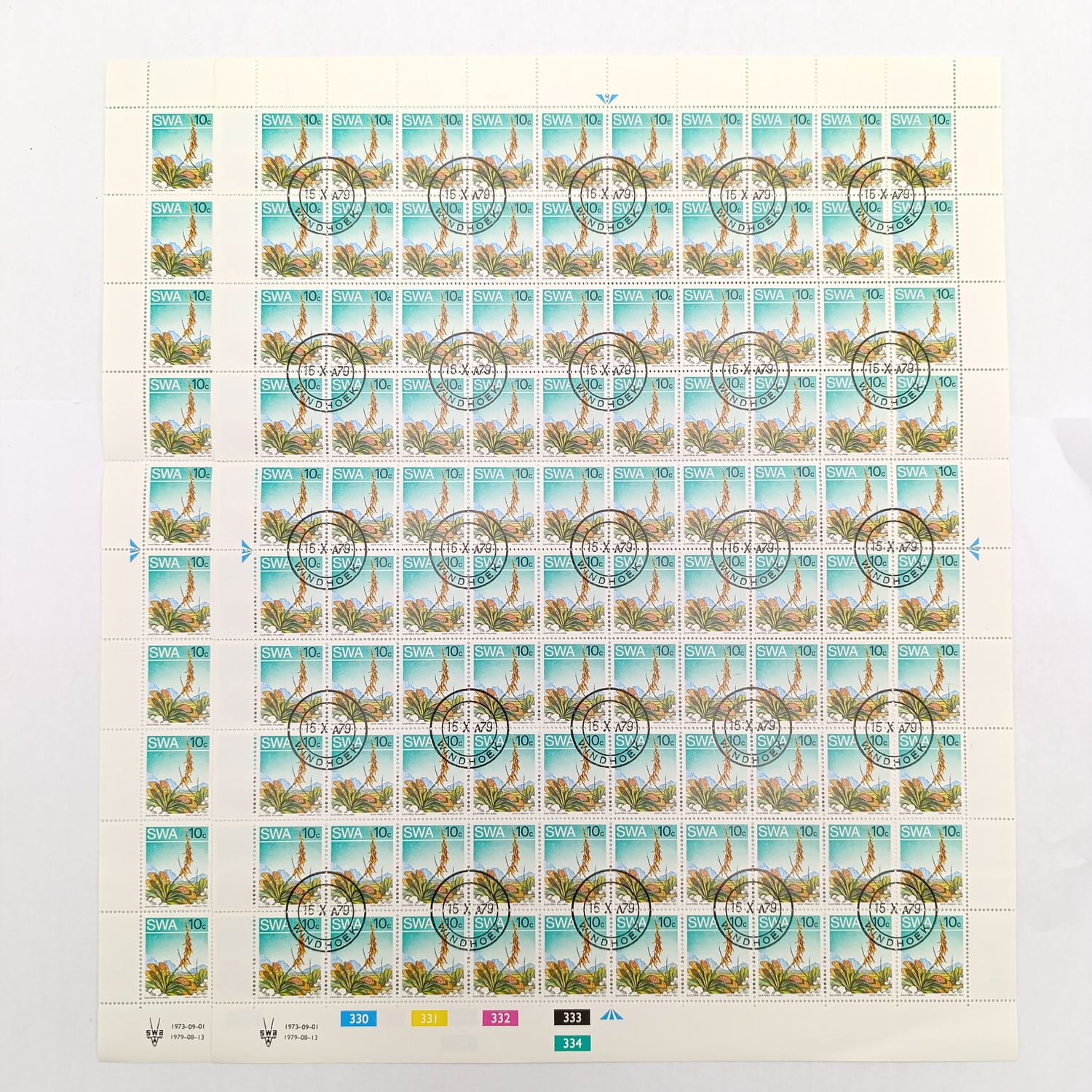 South West Africa SACC 258BF set of full sheets - mint and used